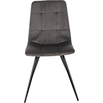  Стул Бюрократ CH-K1_1/HL18_2 комплект 2шт т.серый Holland 18 металл черный на ножках 