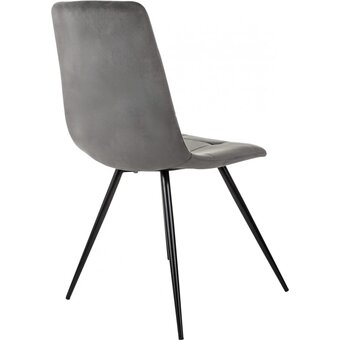  Стул Бюрократ CH-K1_1/HL18_2 комплект 2шт т.серый Holland 18 металл черный на ножках 