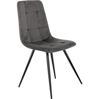  Стул Бюрократ CH-K1_1/HL18 т.серый Holland 18 металл черный на ножках 