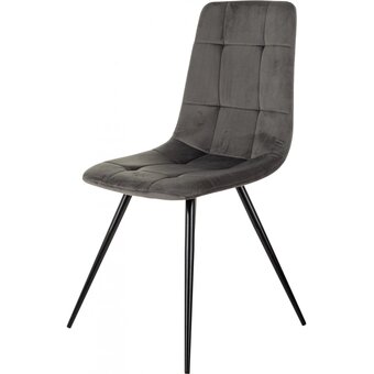  Стул Бюрократ CH-K1_1/HL18 т.серый Holland 18 металл черный на ножках 