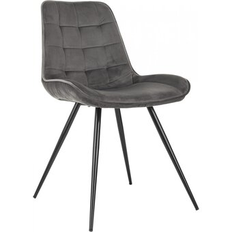  Стул Бюрократ CH-K2_1/HL18_4 комплект 4шт т.серый Holland 18 металл черный на ножках 