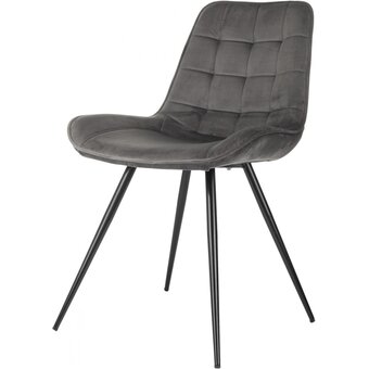  Стул Бюрократ CH-K2_1/HL18_4 комплект 4шт т.серый Holland 18 металл черный на ножках 