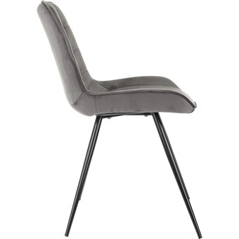  Стул Бюрократ CH-K2_1/HL18_4 комплект 4шт т.серый Holland 18 металл черный на ножках 