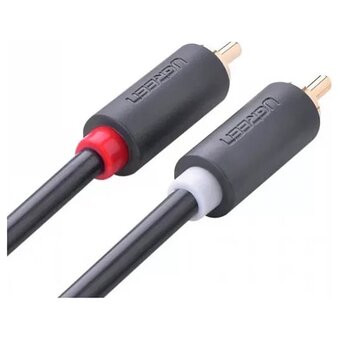  Аудиокабель UGREEN AV104 (10520) 2RCA Male to 2RCA Male Cable 5m Black 