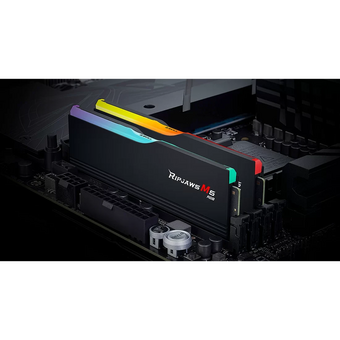  ОЗУ G.SKILL Rip Jaws M5 RGB 64GB (F5-6000J2836G32GX2-RM5RK) (2x32GB) DDR5 6000MHz CL28 (28-36-36-96) 1.40V / Black 