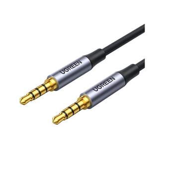  Аудиокабель UGREEN AV183 (10648) 3.5mm Male to Male 4-Pole Microphone Audio Cable 1m Black 