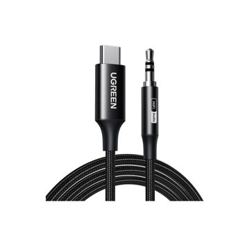  Кабель UGREEN CM450 (65101) USB-C Male to 3.5mm Male Audio Cable Adapter 2m Black 