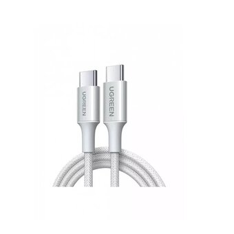  Кабель UGREEN L502 (65256) USB-C to USB-C PD Fast Charging Braided Cable 5A Max 2m Titanium-like Color 