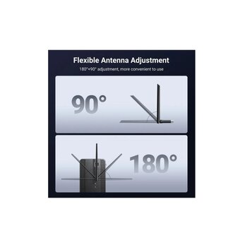  Wi-Fi Адаптер UGREEN CM763 (35265) AX900 USB-A High-Gain Dual Band Wi-Fi Adapter Black 