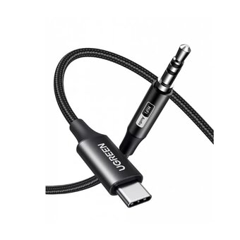  Кабель UGREEN CM450 (65101) USB-C Male to 3.5mm Male Audio Cable Adapter 2m Black 