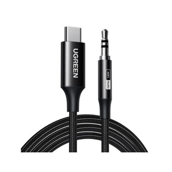  Кабель UGREEN CM450 (55734) USB-C Male to 3.5mm Male Audio Cable Adapter 1m Black 