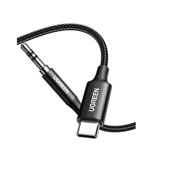  Кабель UGREEN CM450 (55734) USB-C Male to 3.5mm Male Audio Cable Adapter 1m Black 