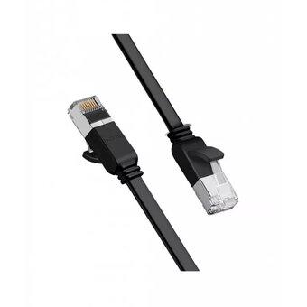  Кабель сетевой UGREEN NW101 (50187) Cat 6 U/UTP Pure Copper Ethernet Flat Cable 5m Black 
