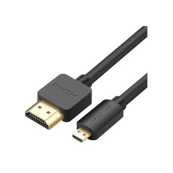  Кабель UGREEN HD127 (30103) Micro HDMI to HDMI Cable 2m Black 