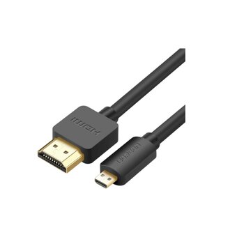  Кабель UGREEN HD127 (30102) Micro HDMI to HDMI Cable 1,5m Black 