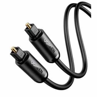  Аудиокабель UGREEN AV122 (70893) Toslink Optical Male To Male Audio Cable 3m Black 