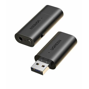  Ресивер UGREEN CM523 (60300) Bluetooth Audio Transmitter&Receiver with Mic Black 