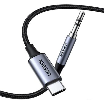  Кабель UGREEN CM450 (65102) USB-C Male to 3.5mm Male Audio Cable Adapter 3m Black 