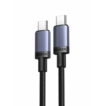  Кабель зарядный UGREEN L528 (65833) USB-C to USB-C PD Fast Charging Cable 100W Max, 2м серый космос 