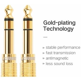  Адаптер UGREEN (20503) 6.5mm Male to 3.5mm Female Adapter 