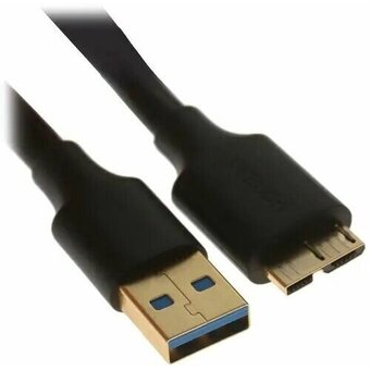  Кабель UGREEN US130 (10840) USB 3.0 A Male to Micro USB 3.0 Male Cable 0.5m Black 