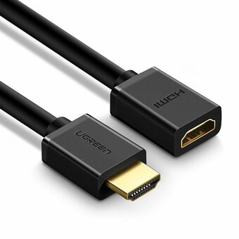  Кабель UGREEN HD107 (10145) HDMI Male to Female Cable 3m. Black 