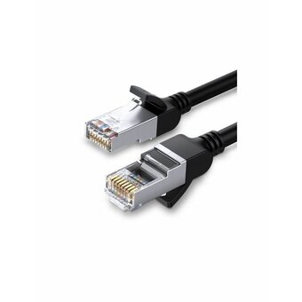  Кабель сетевой плоский UGREEN NW101 (50183) Cat 6 U/UTP Pure Copper Ethernet Flat Cable, 0,5м черный 