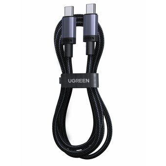  Кабель зарядный UGREEN L528 (65833) USB-C to USB-C PD Fast Charging Cable 100W Max, 2м серый космос 