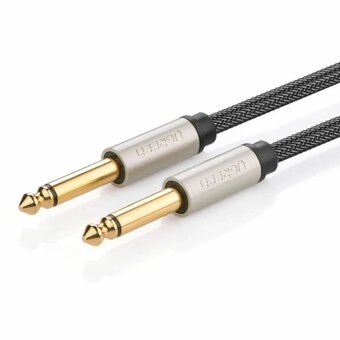  Кабель UGREEN AV128 (10639) 6.5mm Male to Male Stereo Auxiliary Aux Audio Cable 3m Gray 