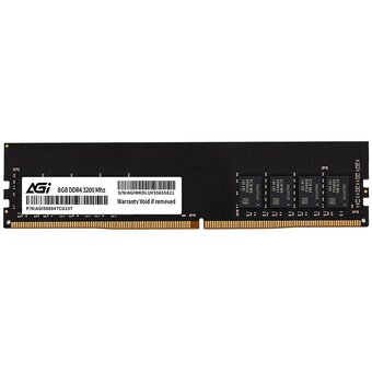  ОЗУ AGI AGI320008UD138-ST DDR4 3200MHz 8GB UDIMM Retail (No Heat Sink (for UDIMM)) -Single tray 