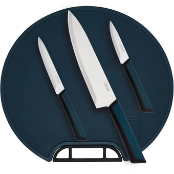  Набор ножей кухонных Rondell Del mar RD-1853 компл. 4предм. разд.дос. синий блистер 