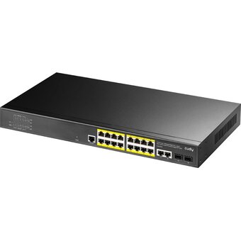  Коммутатор управляемый Cudy GS2018PS2-200W (L2) 16x1Гбит/с 2SFP 16PoE+ 200W 