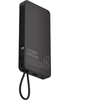  Портативное зарядное устройство Momax IP153D 1-Power X Black 
