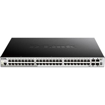  Управляемый коммутатор D-Link DGS-1510-52XMP/A2A Proj L2+ стекируемый с 48 портами 10/100/1000Base-T и 4 портами 10GBase-X SFP+ 