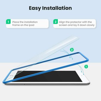  Защитное стекло UGREEN SP145 (80352) Edge HD Protective Film Easy Install Kit for iPad 10.2" (2019) (1-Pack) Clear 