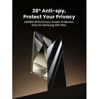  Защитная пленка UGREEN SP882 (65171) Privacy Screen Protector with Installation Frame для Samsung Galaxy S25 Ultra 2 