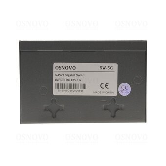  Коммутатор неуправляемый Osnovo SW-5G 5x1Гбит/с 