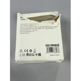  УЦ СЗУ Xiaomi 120W GaN 1 USB-A Charger set with cabel Type-C EU (плохая упаковка) 
