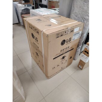  УЦ Сушильная машина LG DC90V9V9WN белый (плохая упаковка, б/у, нет документации, ремонт сушительного модуля, устранение утечки и заправка) 