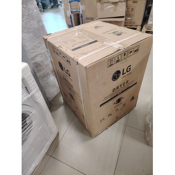 УЦ Сушильная машина LG DC90V9V9WN белый (плохая упаковка, б/у, нет документации, ремонт сушительного модуля, устранение утечки и заправка) 