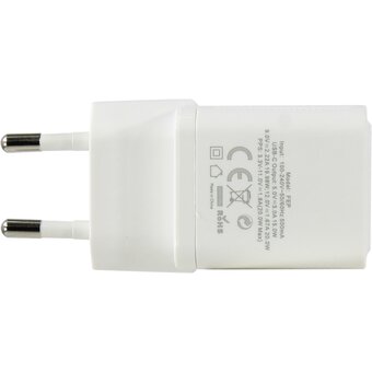  Сетевое зарядное устройство Vention FEPW0-EU на 1 порт USB С GaN 20W Белый 