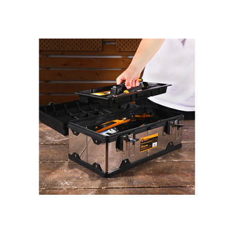  Ящик для инструментов DEKO Tool box 18M (085-3002) серебристый 