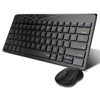  Комплект клавиатура и мышь RAPOO 8000M Multi-mode Wireless Keyboard & Mouse Black 