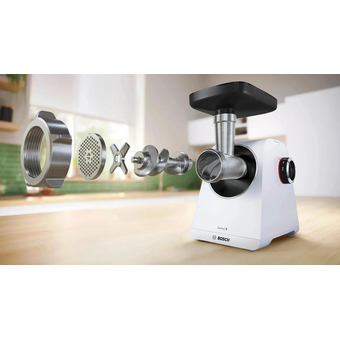  Мясорубка Bosch MFWS609W белый/черный 
