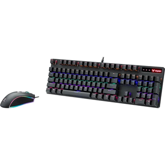  Комплект клавиатура и мышь RAPOO V150S Backlit Mechanical Gaming Keyboard & Optical Gaming Mouse Black 