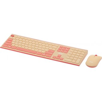  Комплект клавиатура и мышь Acer OCC205 розовый/бежевый (ZL.ACCEE.00F) 