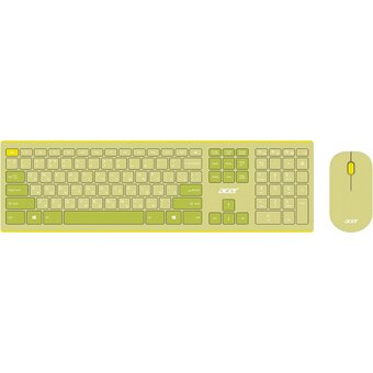  Комплект клавиатура и мышь Acer OCC205 зеленый/желтый (ZL.ACCEE.00E) 