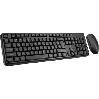  Клавиатура + мышь OKLICK S277W клав. черный мышь черный 