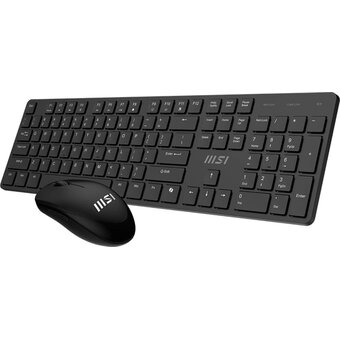  Клавиатура + мышь MSI Forge K200 W Combo MS-8ZA4 (S11-43RU304-Y92) клав черный мышь черный 