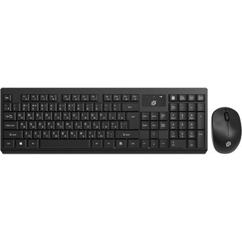  Клавиатура + мышь OKLICK S269W клав черный мышь черный 